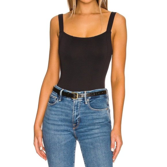 GOOD AMERICAN Scuba Contour Bodysuit in Black - NWT - Size 2 - Picture 1 of 7